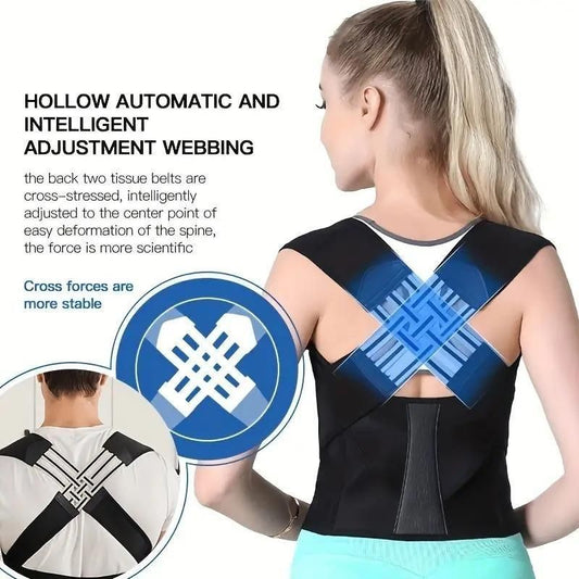 Adjustable Back Posture Corrector Belt for Men & Women